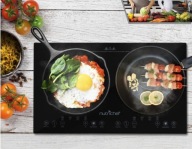 Kuchenka przenośna indukcyjna 2-palnikowa 3600 W szkło ceramiczne