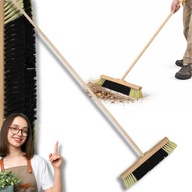 SZCZOTKA MIOTŁA DO ZAMIATANIA GOSPODARCZA OGRODOWA DUŻA DREWNIANA ZAMIATACZ