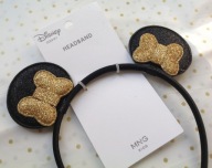 MANGO brokatowa opaska do włosów z uszami Minnie