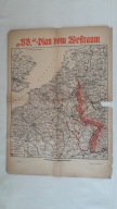 Mur zachodni Linia Zygfryda Mapa Wojskowa Propaganda III Rzesza
