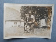 PRL dziecko wieś rowerek (1432c)