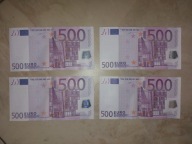 4 Banknoty 500 Euro