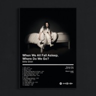 Plakat A3 Billie Eilish When We All Fall Asleep, Where Do We Go? Rap Album