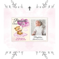 PREZENT NA CHRZEST ŚWIĘTY dla gości MAGNES PAMIĄTKOWY ZE ZDJĘCIEM upominek