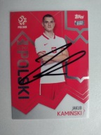 Karty topps autograf Polska Jakub Kamiński PZPN Duma Polski