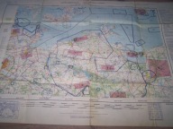 MAPA LOTNICZA PÓŁNOCNYCH NIEMIEC ( ROSTOCK) Z 1994 ROKU.