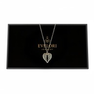 Gotycki Naszyjnik Serce w Srebrnej Oprawie Retro Lana Del Rey