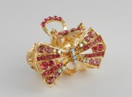 METALOWA KLAMRA DO WŁOSÓW CYRKONIE