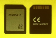 MultiMediaCard 32 MB - - 0630959 1.0 - - Made in KOREA