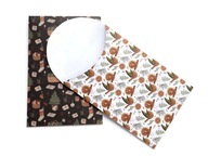 Torebka prezentowa karton craft motyw świąteczny komplet 10 szt