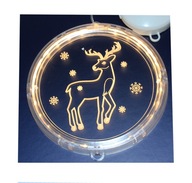 WITRAŻ 3D LED ŚWIĄTECZNE LAMPKI NA OKNO RENIFER