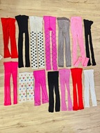 zestaw legginsy getry rajstopy bez stopek dla dziewczynki 14 szt.