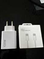 120W SUPER ŁADOWARKA SZYBKA +KABEL USB-A POWER KOSTKA + KABEL USB-C
