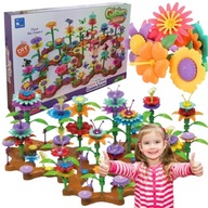 KLOCKI KONSTRUKCYJNE DLA DZIECI OGRÓD KREATYWNY KWIATY UKŁADANKA 272 EL DIY