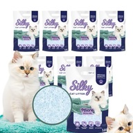 MICRO drobny Żwirek silikonowy dla kota SILKY 30,4L ZESTAW 8x3,8l