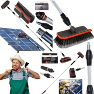 SZCZOTKA TELESKOPOWA DO MYCIA PANELI FOTOWOLTAICZNYCH CZYSZCZENIA 2M DO 4,9