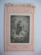 ŚW. JÓZEF Z LITANIĄ przedw. ŚW. OBRAZEK PAMIĄTKA OD KSIĘDZA WŁODYGI 1910