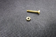Śruba mosiężna z nakrętką M3 x 18 mm x 2 sztuki mosiądz
