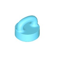 LEGO Tile 1x1 z uchwytem 77813 Medium Azure - 5szt