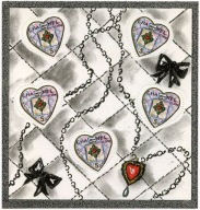 Francja 2004 Znaczki Ark 3774 ** Walentynki serce moda Chanel perfumy