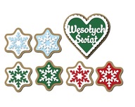 Boże Narodzenie - MINI TOPERY NA BABECZKI PIERNICZKI