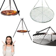 PALENISKO OGRODOWE DUŻE GRILL TRÓJNÓG WĘGLOWY OGRODOWY DUŻY NIERDZEWNY