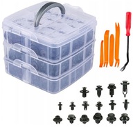 KOŁKI SPINKI KLIPSY SAMOCHODOWE 625 SZT TAPICERKI UNIWERSALNE 18 RODZAJÓW