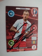 Karta panini autograf Polska Euro 2016 Kamil Grosicki