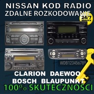 NISSAN / WSZYSTKIE ZDALNE ROZKODOWANIE RADIA KOD = 100% SKUTECZNOŚCI