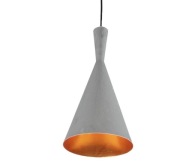 lampa wisząca miedziana szara Vicky żyrandol loft industrialna