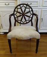 Krzesło wiktoriańskie - prawdziwy Antyk z 1800-1885r. w stylu Heppewhite