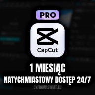 CapCut Pro | 1 MIESIĄC | 30DNI | AUTOMAT | 24/7 | BEZ VPN