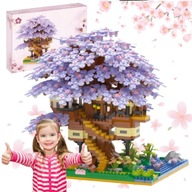 KLOCKI KONSTRUKCYJNE DRZEWKO BONSAI KWIAT WIŚNI DRZEWO PREZENT 2229EL 16CM