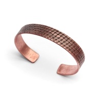 Bransoleta z czystej, polskiej miedzi. Skóra węża.