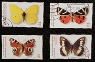 Niemcy 2005 MI 2500-2503 MOTYLE kasowane