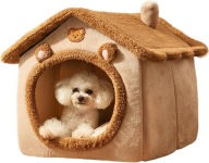 LEGOWISKO KOJEC DLA MAŁEGO PSA KOTA PLUSZOWY DOMEK MIĘKKI POSŁANIE PODUSZKA