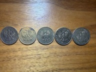 ZESTAW MONET 2 ZŁOTE ROCZNIK 1985 - 1988(5 MONET) I Zestaw