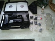 Walther PPQ M2 T4E .43 CO2 Blow Back szary 2 magazynki latarka kabura, inne