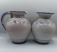 Wazon oraz dzbanek z ceramiki sygnowany GILDE 20cm - bardzo ładne