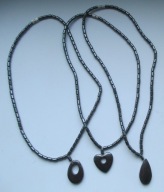 Naszyjniki z hematytem 40 cm. 3 szt. - zobacz