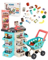 SUPERMARKET SKLEP SPOŻYWCZY Z WYPOSAŻENIEM – KASA FISKALNA + WÓZEK