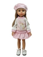 Ubranko komplet zestaw dla lalki Paola Reina 32cm bluza spódnica beret 3w1