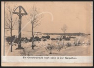 966A KARPATY ARTYLERIA ŻOŁNIERZE KRZYŻ KAPLICA KUK AUSTRO-WĘGRY