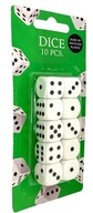 MEGA ZESTAW Kości kostki do rzucania gry planszówki poker 10 sztuk