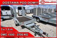 Przyczepka pod mini koparkę koparkowa 3x1,6 DMC 1500 - 2700 kg z podjazdami