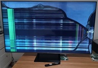 Telewizor QLED Płaski TCL 55c735 Uszkodzony Zbita Matryca Lublin