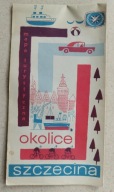 Okolice Szczecina Stara mapa turystyczna SZCZECIN 1967