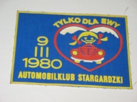 AUTOMOBILKLUB STARGARDZKI Rajd TYLKO dla EWY 9.03.1980 r naszywka