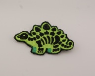 Naszywka Haftowana ZIELONY DINOZAUR Stegozaur – 10x7 cm