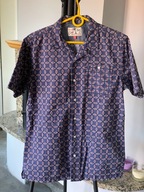5 Koszula Next hawajska stonowany fiolet artystyczne liście S